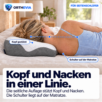 CloudReliva™ Pro in Seitenlage: Kopf und Nacken in einer Linie